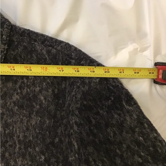 NWT Mr.P Mr Porter Felted Virgin Wool Blend Blouson Jacket Coat Black - Picture 8 of 12